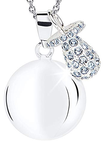 MAMIJUX Bola avec pendentif en forme de tétine avec cristaux, 20 mm, Cuivre