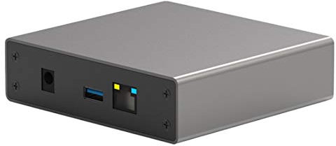Blueendless Gigabit Ethernet NAS HDD Enclosure Smart HDD Case with Remote Access for 2.5'' SATA Hard Disk, Aluminium, Brushed Aluminum, Desktop, Laptop