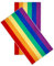 Lashuma Gestreifte Handtücher 50x100 cm, Bunte Frotteetücher in Regenbogen Farben, 2 teiliges Handtuchset