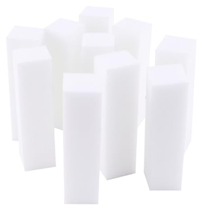 FRCOLOR 10pezzi Tampone Per Unghie Quattro Lati Blocco Per Lucidatura Spugna Abrasiva Per Levigatura Strumenti Per Manicure Articoli Per Nail Art Per Unghie Da Donna Per Salone Di Bellezza