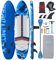 ZLX 350 cm Aufblasbares Stand Up Paddle Board - Stand Paddling Premium SUP Board für alle Skill Levels: Stabil, rutschfest, verstellbar, inklusive Leash & Tragetasche