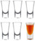 Huamirra Schnapsgläser, 6 Stück Shotgläser Set, Schnapsglas 30mls, Shotgläser aus Glas, ouzo Gläser, Schnapsbecher, für Brandy, Whisky, Tequila, Gin, Wodka, sambuca molinari, Transparent