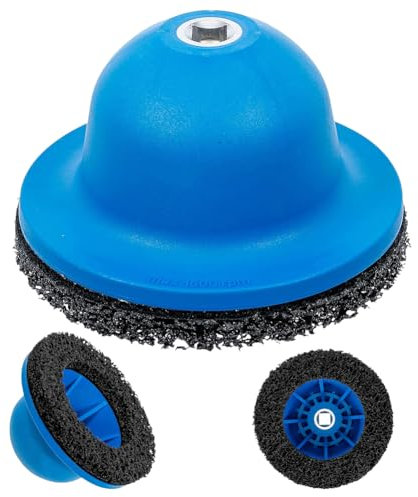 Zinueen Ponceuse de moyeu de Roue, Disque de Nettoyage, pour Changement de pneus et Nettoyage des Jantes, Disque de ponçage Grossier 150 mm, Carbure de Silicium, Ø intérieur 90 mm