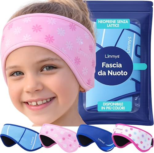 Limmys Swimming Headband for Kids and Adults – Non-Slip Neoprene Ear Band | Doctor-Inspired Ear Protection - Reinforced Elastic Band - Latex-Free Child-Safe Materials - Holds Earplugs Securely