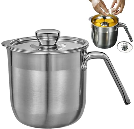 Separatore di tuorlo d',Separatore di albume d', multiplo per uova in acciaio inossidabile - di grande capacità con coperchio e manico, per meringhe, torte, cucina