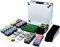 Pokerkoffer Deluxe Pokerset mit 600 Ocean Champion Chips mit Metallkern á 12 g viel Zubehör Kartenmischer Kunststoffkarten Kartengeber Spielmatte Poker-Komplettset Black Jack Texas Holdem