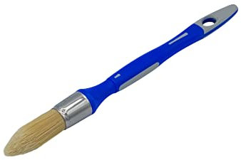 SAVY Pincel redondo para rechampir bimaterial, pintura mate, terciopelo, satinado, n.º 0 – ø 18 mm