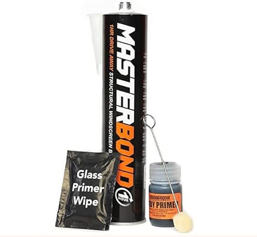 WAYSIDE GLASS WINDOW SCREEN TRUCK VAN CAR BONDING ADHESIVE GLUE FULL KIT WITH EASY PRIMER ELITE AUTO BOND 1HR FC