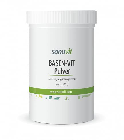Sanuvit® - Basen-Vit Pulver 370 g | Basenpulver | Säuren-Basen-Haushalt | Hohe Bioverfügbarkeit und Verträglichkeit | Vegan | Hergestellt in Österreich