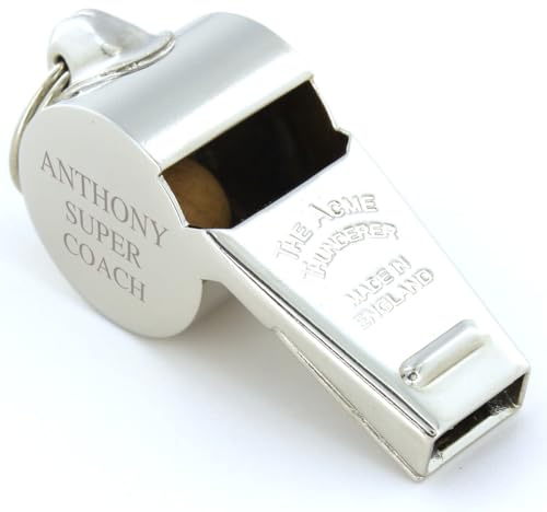 Fischietto da arbitro Acme Thunderer 58,5 personalizzato con incisione, in confezione regalo – regalo per insegnanti e allenatori