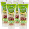 Sunsilk Shampoo Scrub Detox Ricarica Naturale per Cute e Capelli Grassi con Tè Verde e Limone Ingredienti di Origine Naturale Senza Siliconi - 4 Flaconi da 200ml