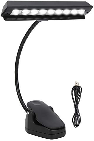 Super Bright Music Stand Light, Eye Caring Clip on Piano Light, USB Rechargeable, Long Lasting up to 1000 Hrs, for The Piano, Sheet Music, Guitar