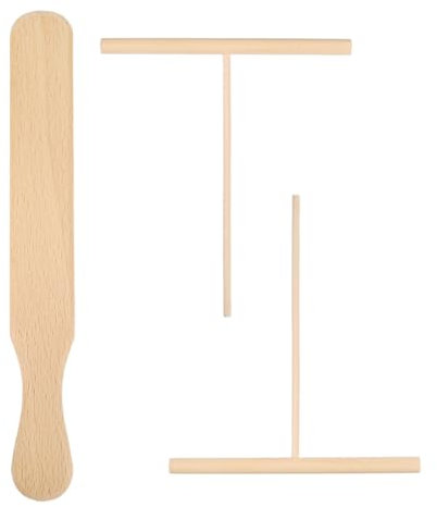 PLKSEI 3 Pezzi Stendi Crepes Spatola Crepes distributore Crepes Spatola Distributore di Crepes Crepe Spreader Rastrello per Stendere Crêpes Spalmatore per Accessorio da Cucina Ristorante Casa