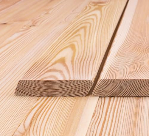 Rhombusleisten 30°, 21 x 95 mm Sibirische Lärche Fassadenprofil A/B Sortierung (Länge 2.0m) 10-er Pack