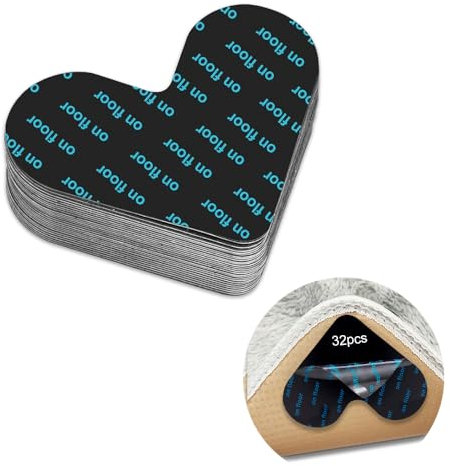 mizikuu 32 Stück Antirutschmatte für Teppich, Teppich Antirutschunterlage Waschbare und Wiederverwendbare Antirutsch Pads Anti Rutsch Teppichunterlage für Alle Arten von Teppichen