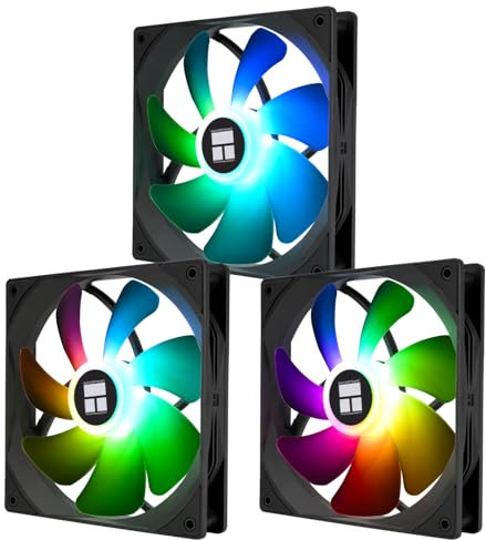 Thermalright TL-C14C-S X3 - Ventilador de CPU (1500 rpm, ventilador PWM silencioso de 140 mm, carcasa para ordenador (3 unidades)