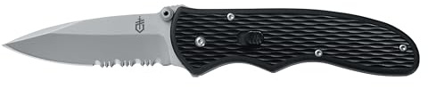 Gerber Gear FAST Draw Pocket Knife, EDC Assisted Opening Folding Knife, Serrated Edge