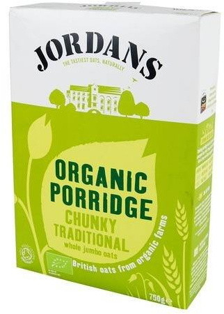 Jordans - Organic Porridge Chunky Traditional Jumbo Oats - 750g (Pack of 2)