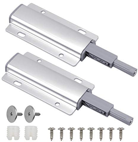 HQdeal 2 Pièces Push to Open Système Fermeture Magnétique pour d'armoire Tiroir Fermetures de Porte Magnétique Loquets Magnétique Portes Loquet pour Meuble