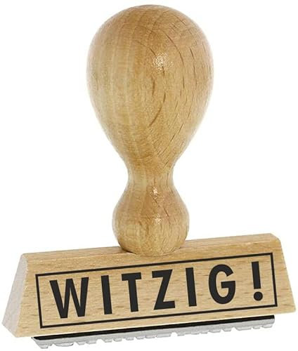 Sprüche-Stempel – Witzig - von Kaufhaus 2010 aus Holz & Gummi, zum Bestempeln von Schriftstücken aller Art, Gruß- und Glückwunschkarten, Textilien und vieles mehr.
