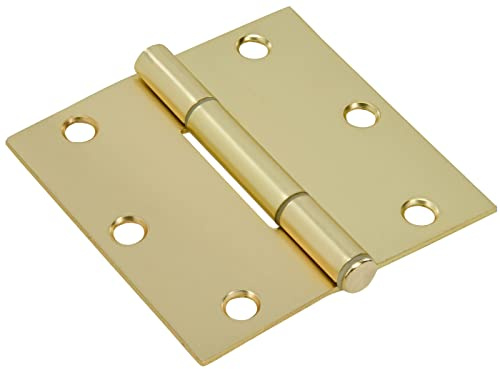 Hardware Essentials by Hillman Door Hinge, 3-1/2in, 3 Count, Brass