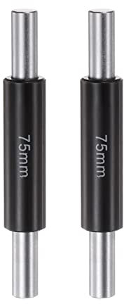 sourcing map 2pcs Standard Measuring Rod 75mm Caliper Micrometer Calibration Block Rod Outside Micrometer Rod Bar