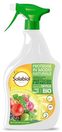 Solabiol Estratto di Ortica Proto Uso. Preparato con attività Insetticida Acaricida Naturale. Potenzia le difese delle piante contro le infestazioni di insetti. Ideale per Orto e Giardino. 1L