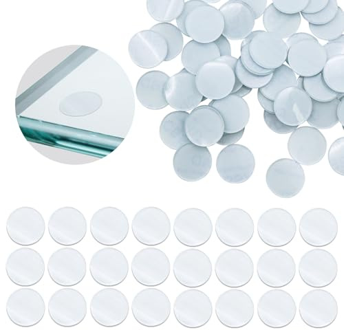 TaboSI 120Pcs Pieds en Silicone Transparents - 20 Tampons de Protection Autocollants - Ronds - Antidérapants - pour Salle de Bain, Table de Salle de Bain
