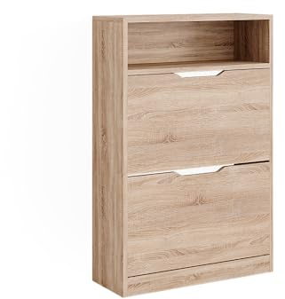 Vicco Shoe tipper Luca, Sonoma, 59 x 89.5 cm with 2 compartments