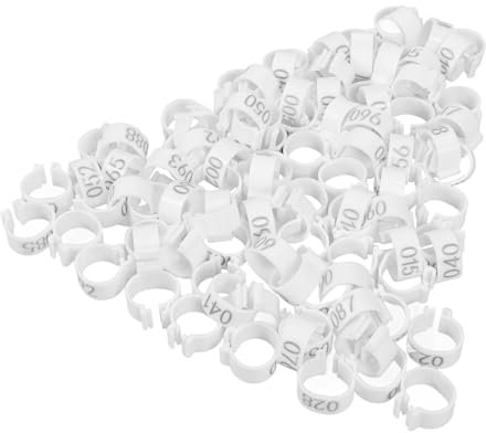 POPETPOP 100stücke Beinringe Für Tauben Und Vögel Fußringe Zur Vogelidentifikation Aus Kunststoff Gefertigt Leicht Und Kompakt Einfach Anzuwenden Entfernen Geeignet Für Tauben Papageien Und