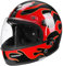 Vintage-Integral-Motorradhelm, Motorrad-Jet-Helme, DOTECE-zugelassene Retro-Integralhelme mit Sonnenblende, Motocross-Helme, Offroad-Integral-Halbhelm 2,L=59~60cm