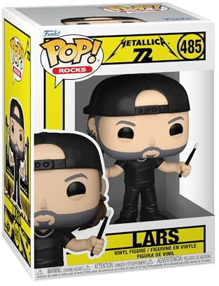 Funko Pop! Rocks: Metallica - Lars - 72 säsonger - Samlarobjekt vinylfigur - Presentidé - Officiella varor - Leksaker för barn och vuxna - Musikfans - Modellfigur för samlare och display