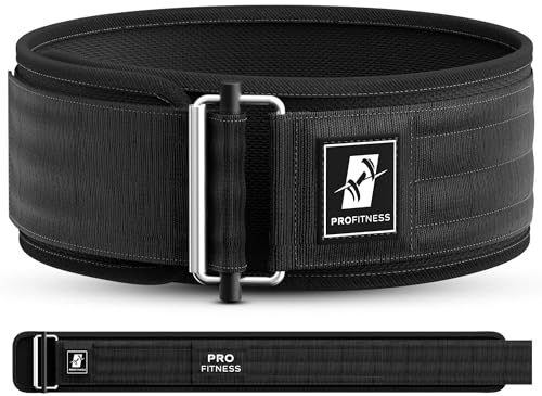 Workout Belt for Men & Women | Premium Weightlifting Belt for Serious Functional Fitness | Weight Lifting, Back Belt for Lifting | Olympic Lifting Athletes (Black/White, Medium)
