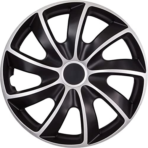 Radzierblende Quad schwarz/Silber 17 Zoll 4er Set