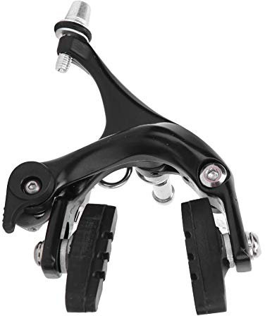 Cykelbroms, Universal Metal Cykel C Bromsok Broms Cykeltillbehör för Road Bike Fixed Gear (svart frontklämma)