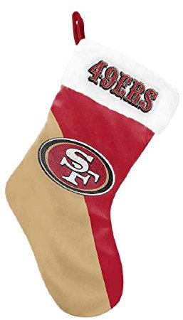 FOCO NFL San Francisco 49ers 2020 Basic Santa Claus Stocking Strumpf Nikolaus Weihnachten