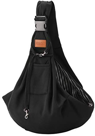 FDJASGY Small Dog Sling Cat Carrier Adjustable Strap Hands Free Reversible Pet Puppy Travel Bag Backpack for Outdoor Travel