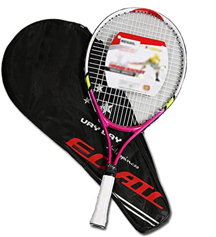 Lifup Kinder Tennisschläger, Tennisschläger für Anfänger mit Tragetasche Rot 23 Inch