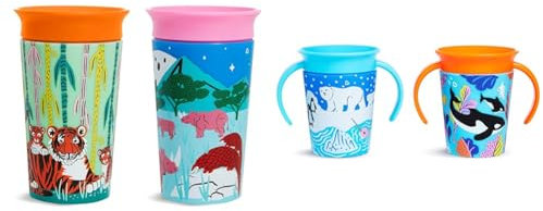 Munchkin Miracle 360°-Trinkbecher für Babys und Kleinkinder, BPA freier Trinklernbecher & Miracle 360°-Trinkbecher für Babys und Kleinkinder