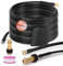 20M Rohrreinigungsschlauch Set für K2 K3 K4 K5 K6 K7, 180Bar 60°C Rohrreinigungsset, inkl. Tasche, Düsen starr, Abflussreiniger Rohrreiniger Hose Abflussschlauch für Hochdruckreiniger
