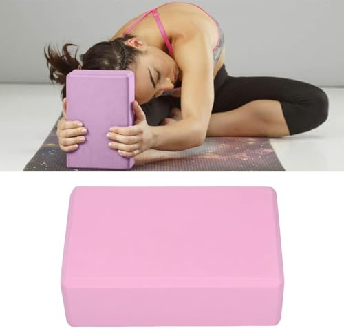 Yoga Block,Lightweight EVA Foam Yoga Brick Pilates and Fitness to Support and Deepen Poses Provides Support and Reduces Straining and Stretching Yoga Accessories
