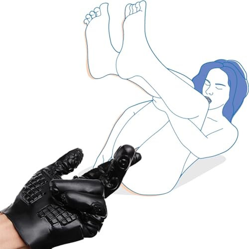 Sex-Handschuh Sex Massage Handschuhe Finger Handschuhe Massagegeräte Latex G-Punkt Stimulator Prostata Klitoris Stimulator Masturbations handschuhe 5 Texturierte Penis Flirt Handschuhe
