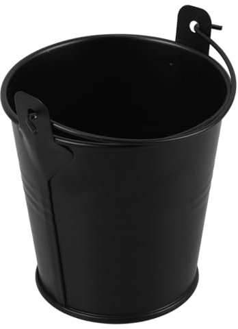 Milisten 2 piezas de parrilla para barbacoa al aire libre, cubo de grasa para barbacoa, cubo de grasa, cubo de aceite, cubo de metal, cubo de aceite para barbacoa, cubo de aceite para exteriores, cubo