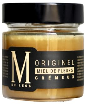 LEOS - Miel de Fleurs - M DE LEOS -250 - Cremeux et Doux - Récolté à la main - Provence - Made in France - 100% naturel