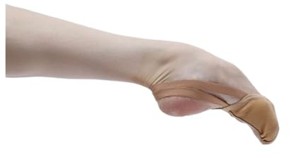HWJFDC Demi Pointe Danse Classique Chaussures de Gymnastique, Ballet, dernière Conception, Demi-Semelle, en Toile, for Femmes, Ballerines, Chaussures Danse Rythmique(Khaki,38)