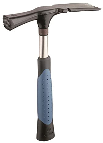 Picard 0027600 Marteau de maçon avec denture modèle Berlin 600 g, Noir/Argent