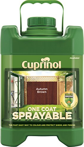 Cuprinol Sprayable Fence Treatment 5L Autumn Gold (799479)