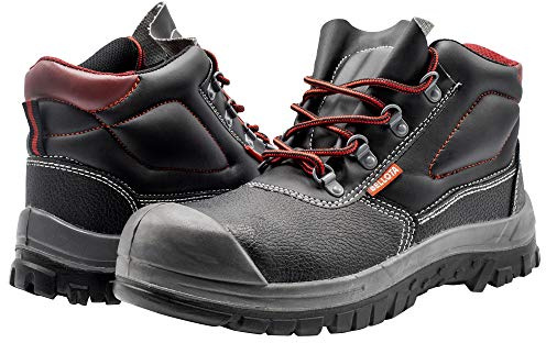 Bellota 7230342S3 - Botas de Seguridad Classic de Hombre y Mujer (Talla 42) de Piel Hidrofugada con Forro Acolchado Transpirable y Puntera Reforzada
