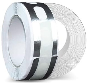 IRONLUX Cinta Adhesiva Perforada de Aluminio - Para Sellado de Placas de Policarbonato - Antimoho - Permite Ventilación - 38 mm x 33 ml