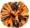 Lovecheer Pompons, Cheerleading, Orange und Schwarz, Cheer, Pompons, Teamgeist, Basketball, Hockey, Baseball, Sportveranstaltungen, Halloween, Party, Anfeuern, 2 Stück